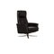 Black Leather Recliner Armchair from Intertime 1