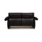 2-Seater Black Leather Sofa from De Sede 9