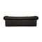 Black Leather Four Seater Chesterfield Sofa 9