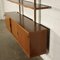 Walnut Veneer Bookcase or Shelving Unit, 1970s or 1980s 8