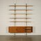 Walnut Veneer Bookcase or Shelving Unit, 1970s or 1980s 7