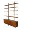 Walnut Veneer Bookcase or Shelving Unit, 1970s or 1980s 1