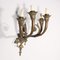 Four-Arm Sconces in Gilded Bronze, Italy, 20th Century, Set of 3, Image 4