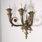 Four-Arm Sconces in Gilded Bronze, Italy, 20th Century, Set of 3 3