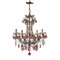 Chandelier in Clear & Colored Glass, Image 1