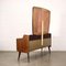 Dresser in Veneered Wood with Mirror, Italy, Mid-20th Century 10