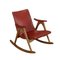 Rocking Armchair in Leatherette, 1950s, Image 1