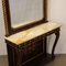 Floral Mahogany Console with Mirror 10