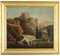 Fluvial Landscape with the Temple of Vesta at Tivoli, 19th Century, Oil on Canvas, Framed 1