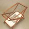 Glass & Beech Serving Trolley, 1950s, Image 3