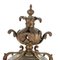 Bronze Clock with Candleholders, France, 19th Century, Set of 3 3