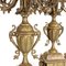 Bronze Uhr mit Kerzenhaltern, Frankreich, 19. Jh., 3er Set 15