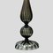 Tall Smoke Grey Murano Glass Table Lamps, Set of 2 5
