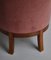 Danish Rosewood Velvet Lounge Chair 8