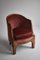 Danish Rosewood Velvet Lounge Chair 10