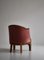 Danish Rosewood Velvet Lounge Chair, Image 5