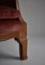 Danish Rosewood Velvet Lounge Chair 9