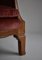 Danish Rosewood Velvet Lounge Chair, Image 9