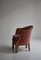 Danish Rosewood Velvet Lounge Chair, Image 3