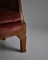 Danish Rosewood Velvet Lounge Chair, Image 4