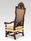 William and Mary Style High Back Armchair 8
