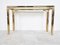 Brass Faux Bamboo Console Table, 1970s 4