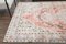 Vintage Turkish Oushak Red Area Rug 5