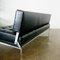 Mid-Century Black Leather Sofa Daybed by Johannes Spalt for Wittmann Austria, Image 6