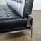 Mid-Century Black Leather Sofa Daybed by Johannes Spalt for Wittmann Austria 10