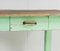 Small Rustic Green Painted Pine Farmhouse Table 8