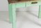 Kleiner rustikaler grün bemalter Kiefernholz Bauerntisch 6