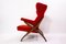 Mid-Century Modern Red Armchair Fiorenza by Franco Albini for Arflex, Italy 4
