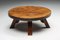 Table Basse Ronde Wabi-Sabi Rustique, France, 1940s 4