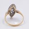 Vintage 18k Yellow Gold Navette Ring with Diamonds 2.80ctw, 1940s 4
