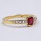 Vintage 14k Yellow Gold Ring with Ruby ​​0.20ct and Diamonds 0.15ct, 1970s 2