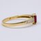 Vintage 14 Karat Gelbgold Ring mit 0,20 Karat Rubin und 0,15 Karat Diamanten, 1970er 3