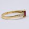 Vintage 14k Yellow Gold Ring with Ruby ​​0.20ct and Diamonds 0.15ct, 1970s 3