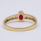 Vintage 14k Yellow Gold Ring with Ruby ​​0.20ct and Diamonds 0.15ct, 1970s 4