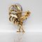 18 Karat Gold Multi Colour Enamel Coq Brooch with a Baroque Pearl and Diamonds 2