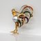 18 Karat Gold Multi Colour Enamel Coq Brooch with a Baroque Pearl and Diamonds 4