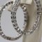 2.40 Carat Diamond Hoop Earrings in White Gold and Diamonds by Re Carlo, Set of 2 5