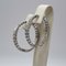 2.40 Carat Diamond Hoop Earrings in White Gold and Diamonds by Re Carlo, Set of 2 2