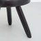 Mid-Century Modern Holz Dreibein Hocker von Charlotte Perriand & Le Corbusier 9