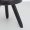 Mid-Century Modern Wood Tripod Stool in the Style of Charlotte Perriand & Le Corbusier 9