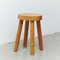 Wood Stool by Charlotte Perriand for Les Arcs, 1960s, Image 1