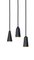 Massive Black Edt Ceiling Lamp by Henrik Tengler for Konsthantverk, Set of 5, Image 6