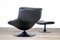 Artifort F522 Lounge Chair in Black Leather with Ottoman by Geoffrey Harcourt, 1960s, Set of 2 11