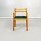 Mid-Century Italian Wooden Chairs with Forest Green Velvet, 1960s, Set of 9 2