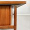 Mid-Century Italian Wooden Desk with Brass and Plastic Drawers by Schirolli 1970s, Image 18