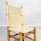 Italienische Mid-Century Kentucky Leder Stühle aus Holz von Scarpa für Bernini, 1980er, 4er Set 5